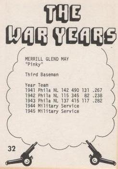 1977 TCMA The War Years #32 Pinky May Back