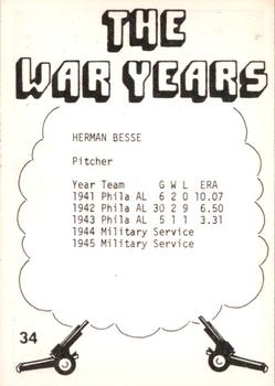 1977 TCMA The War Years #34 Herman Besse Back