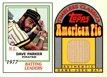 2001 Topps American Pie - Timeless Classics Relics #BBTC39 Dave Parker Front