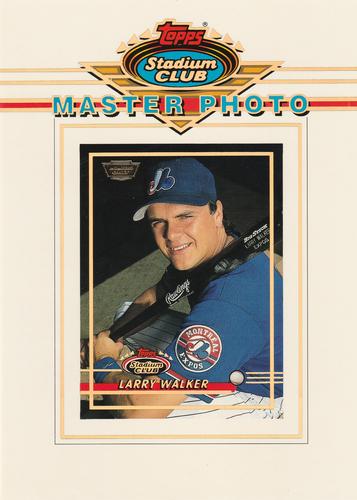 1993 Stadium Club - Master Photos Members Only #NNO Larry Walker Front