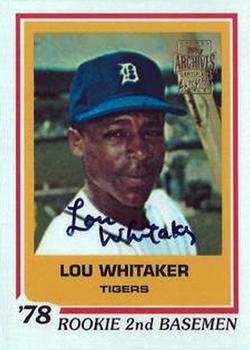 2001 Topps Archives - Autographs #TAA160 Lou Whitaker Front