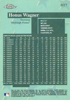 2001 Topps Chrome - Before There Was Topps #BT7 Honus Wagner  Back