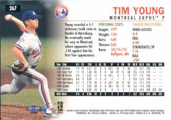 1999 Fleer Tradition #267 Tim Young Back