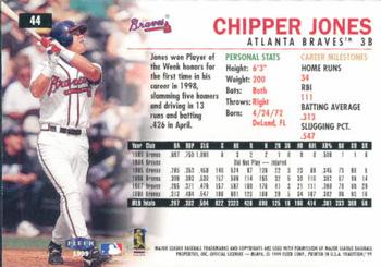 1999 Fleer Tradition #44 Chipper Jones Back