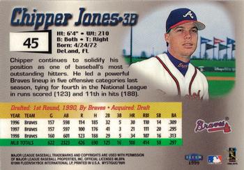 1999 Fleer Mystique #45 Chipper Jones Back