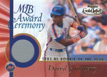 2001 Topps Gold Label - MLB Award Ceremony Relics #GLR-DS2 Darryl Strawberry Front