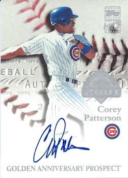 2001 Topps Opening Day - Autographs #ODA-CP Corey Patterson Front