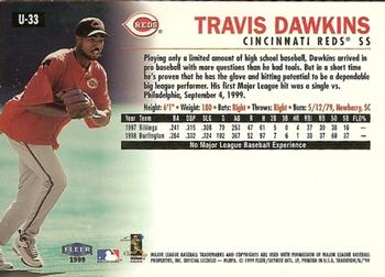 1999 Fleer Tradition Update #U-33 Travis Dawkins Back