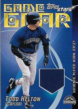 2001 Topps Stars - Game Gear Jerseys #TSR-TH Todd Helton Front
