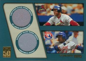 2001 Topps Traded & Rookies - Dual Jersey Relics #TTR-FT Fernando Tatis  Front
