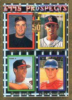 2001 Topps Traded & Rookies - Gold #T142 Mark Sweeney / George Arias / Richie Sexson / Brian Schneider Front