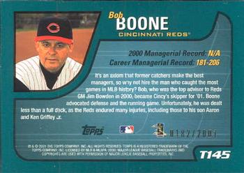 2001 Topps Traded & Rookies - Gold #T145 Bob Boone Back