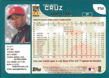 2001 Topps Traded & Rookies - Gold #T51 Nelson Cruz Back