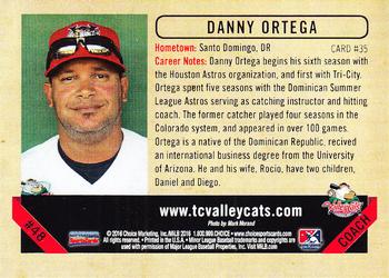 2016 Choice Tri-City ValleyCats #35 Danny Ortega Back