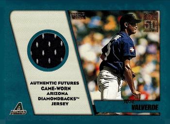 2001 Topps Traded & Rookies - Rookie Relics #TRR-JV Jose Valverde Front