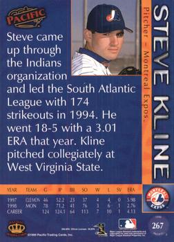 1999 Pacific #267 Steve Kline Back