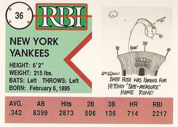 1992 RBI Magazine #36 Babe Ruth Back