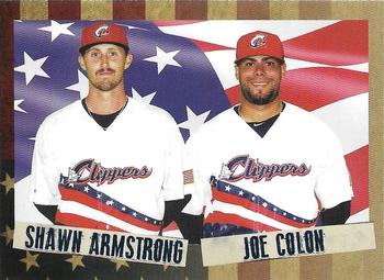 2016 Choice Columbus Clippers Military Appreciation #27 Shawn Armstrong / Joe Colon Front