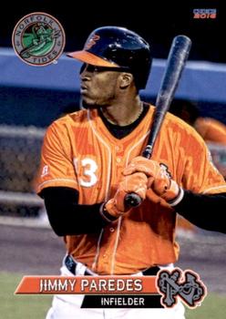 2016 Choice Norfolk Tides #23 Jimmy Paredes Front