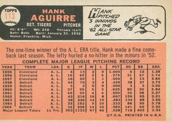 2015 Topps Heritage - 50th Anniversary Buybacks #113 Hank Aguirre Back
