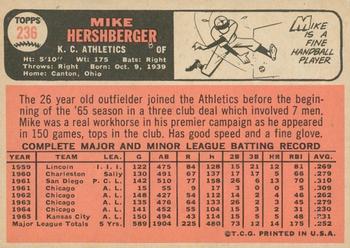 2015 Topps Heritage - 50th Anniversary Buybacks #236 Mike Hershberger Back
