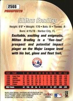 2001 Ultra - Gold Medallion #256G Milton Bradley Back