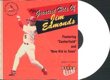 2001 Ultra - Greatest Hits #10GH Jim Edmonds Front