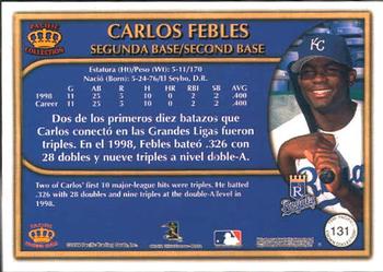 1999 Pacific Crown Collection #131 Carlos Febles Back