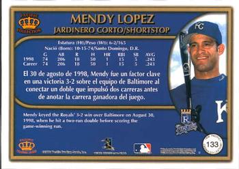 1999 Pacific Crown Collection #133 Mendy Lopez Back