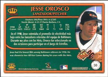 1999 Pacific Crown Collection #38 Jesse Orosco Back