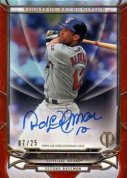 2016 Topps Tribute - Rightful Recognition Autographs Orange #NOW-RA Roberto Alomar Front