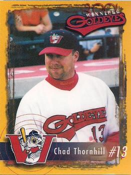 2001 Winnipeg Goldeyes #NNO Chad Thornhill Front