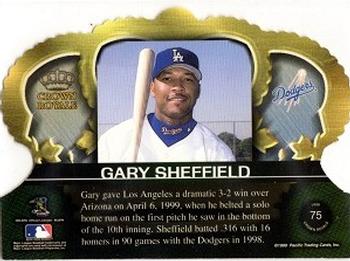 1999 Pacific Crown Royale #75 Gary Sheffield Back