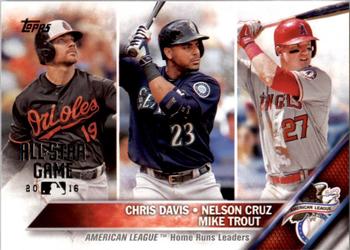 2016 Topps - All-Star Game #26 Chris Davis / Nelson Cruz / Mike Trout Front