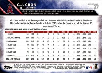 2016 Topps - All-Star Game #37 C.J. Cron Back
