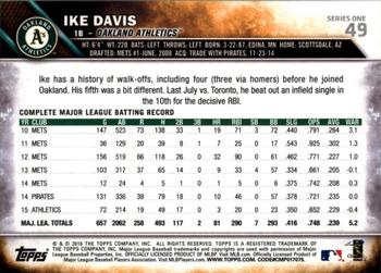 2016 Topps - All-Star Game #49 Ike Davis Back