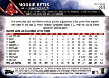 2016 Topps - All-Star Game #84 Mookie Betts Back