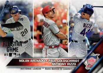2016 Topps - All-Star Game #166 Nolan Arenado / Paul Goldschmidt / Anthony Rizzo Front
