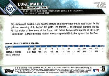 2016 Topps - All-Star Game #495 Luke Maile Back