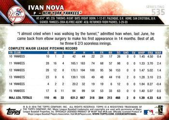 2016 Topps - All-Star Game #535 Ivan Nova Back