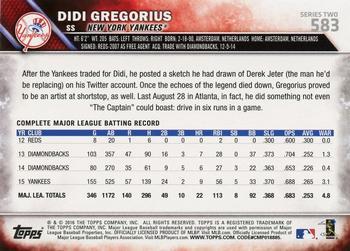 2016 Topps - All-Star Game #583 Didi Gregorius Back
