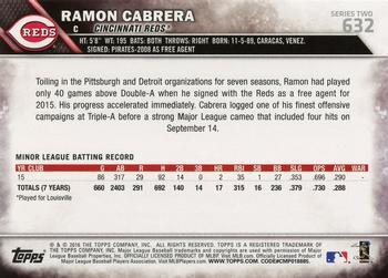 2016 Topps - All-Star Game #632 Ramon Cabrera Back