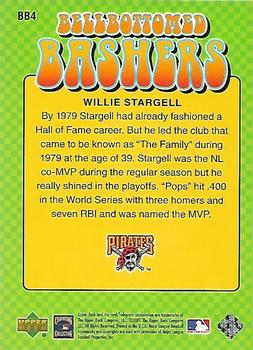 2001 Upper Deck Decade 1970's - Bellbottomed Bashers #BB4 Willie Stargell  Back