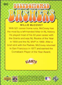 2001 Upper Deck Decade 1970's - Bellbottomed Bashers #BB3 Willie McCovey  Back