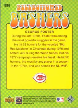 2001 Upper Deck Decade 1970's - Bellbottomed Bashers #BB6 George Foster  Back