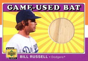 2001 Upper Deck Decade 1970's - Game-Used Bats #B-BR Bill Russell Front