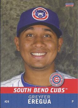 2016 Choice South Bend Cubs #11 Greyfer Eregua Front