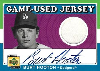 2001 Upper Deck Decade 1970's - Game-Used Jerseys Autographed #SJ-BH Burt Hooton  Front