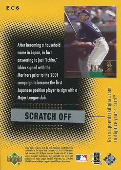 2001 Upper Deck Evolution - e-Card Classics #EC6 Ichiro Suzuki Back