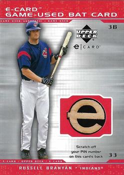 2001 Upper Deck Evolution - e-Card Game-Used Bat #B-RB Russell Branyan  Front